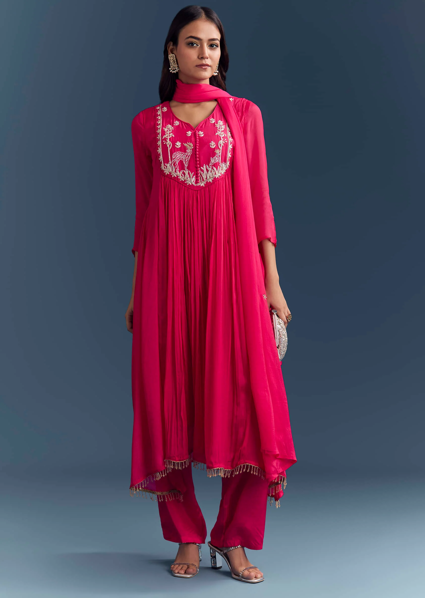 18716-pink-chinon-anarkali-suit-with-sequins-and-resham-embroidery-1.webp Pink Chinon Anarkali Suit With Sequins And Resham Embroidery