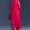 Pink Chinon Anarkali Suit With Sequins And Resham Embroidery