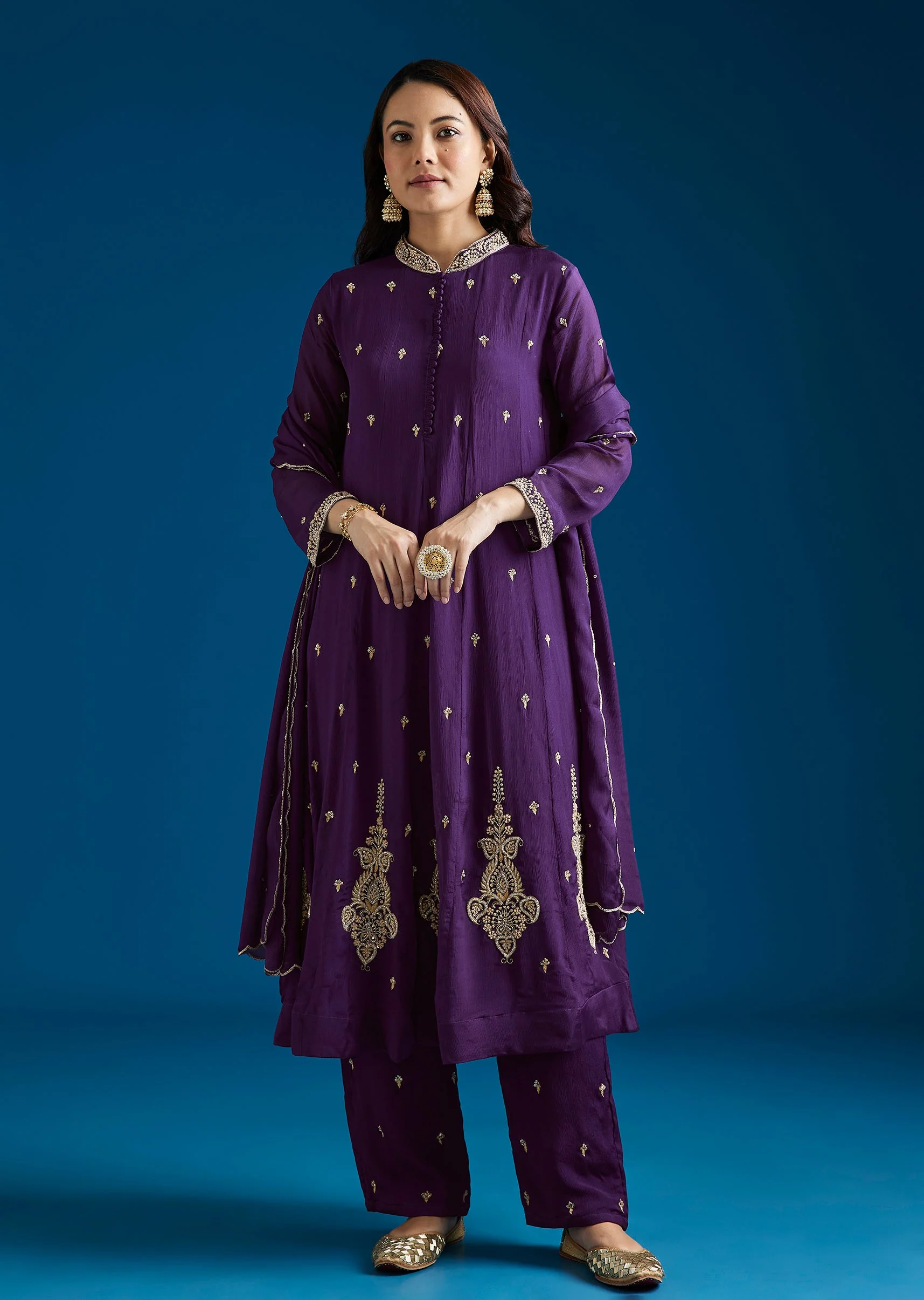 18796-purple-embroidered-chinon-anarkali-set-with-pant-and-dupatta-1.webp Purple Embroidered Chinon Anarkali Set With Pant And Dupatta