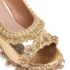 Gold Embellished Wedges