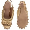 Gold Embellished Wedges