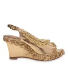 Gold Embellished Wedges