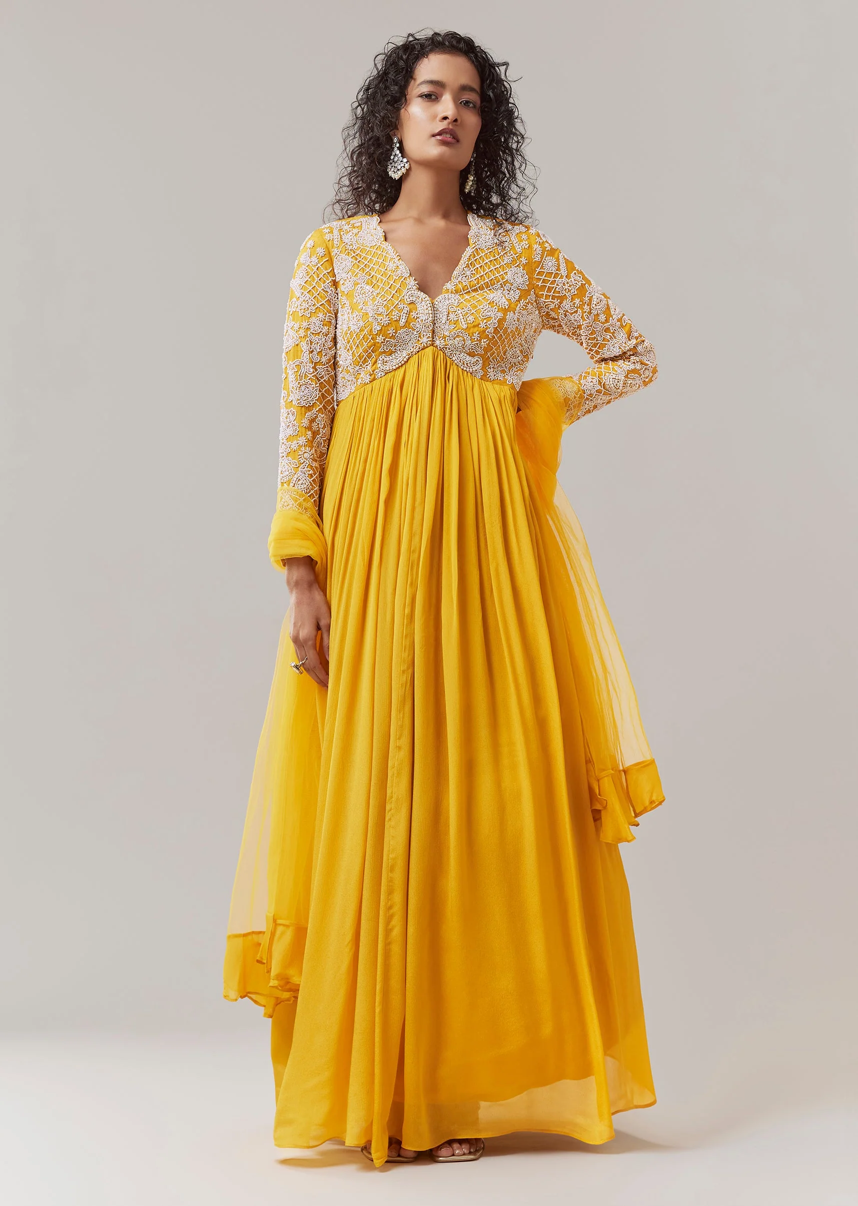 18811-yellow-chinon-embroidered-anarkali-with-dupatta-1.webp Yellow Chinon Embroidered Anarkali with Dupatta