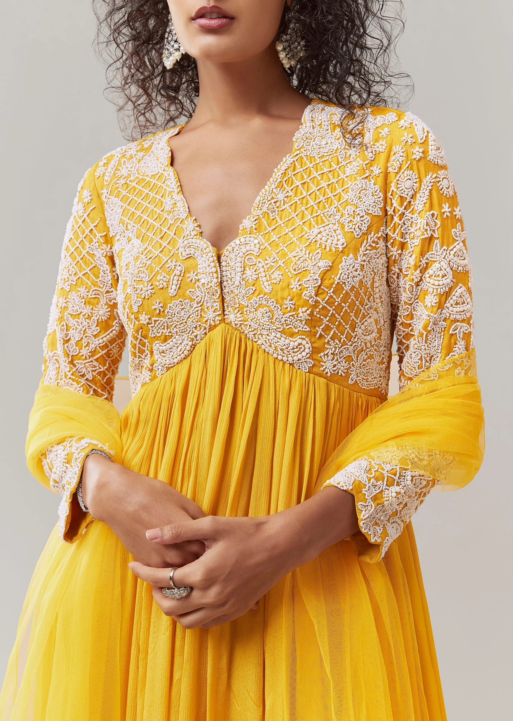 18811-yellow-chinon-embroidered-anarkali-with-dupatta-2.webp Yellow Chinon Embroidered Anarkali with Dupatta