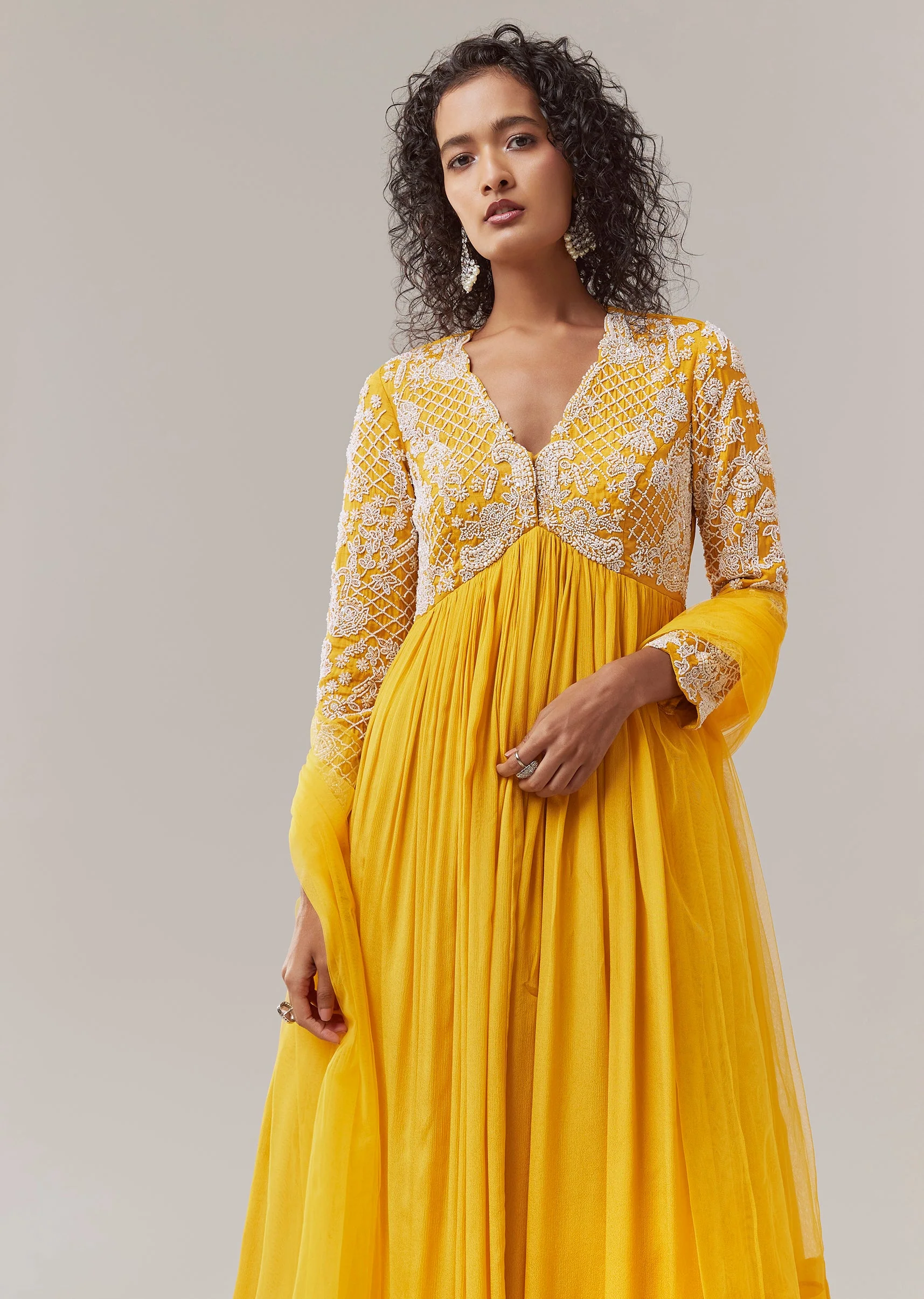 18811-yellow-chinon-embroidered-anarkali-with-dupatta-4.webp Yellow Chinon Embroidered Anarkali with Dupatta