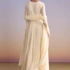 White Georgette Anarkali Suit With Resham and Sequins Work