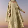 Green Zardosi Tissue Anarkali Suit Set With Pant And Dupatta