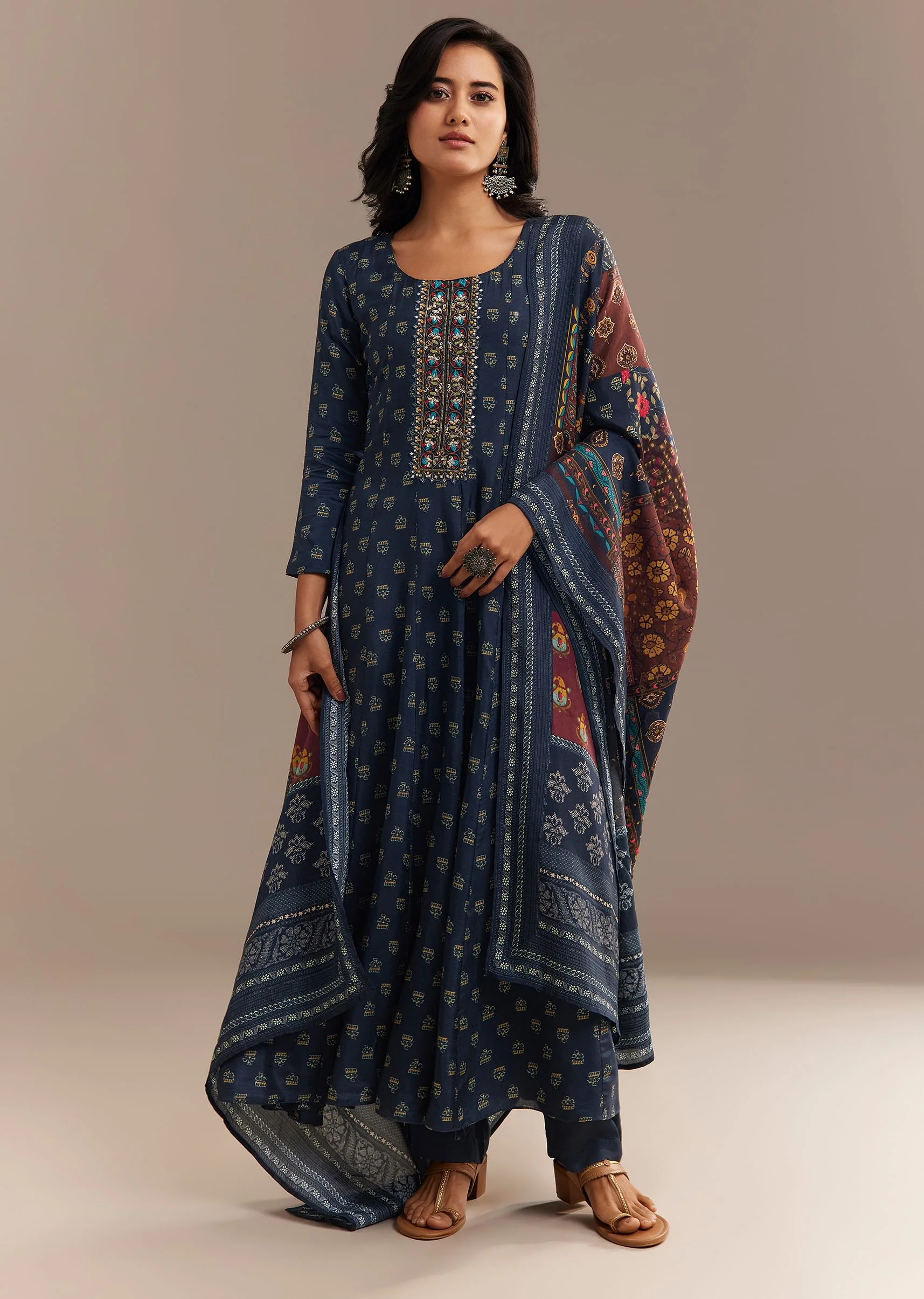 18878-blue-roman-silk-printed-anarkali-set-1.webp Blue Roman Silk Printed Anarkali Set