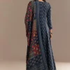 Blue Roman Silk Printed Anarkali Set