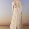 Ivory Anarkali Set with Cutdana Work