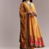 Yellow Floral Anarkali Set