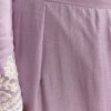 Lilac Cotton Anarkali Suit With Delicate Thread Work
