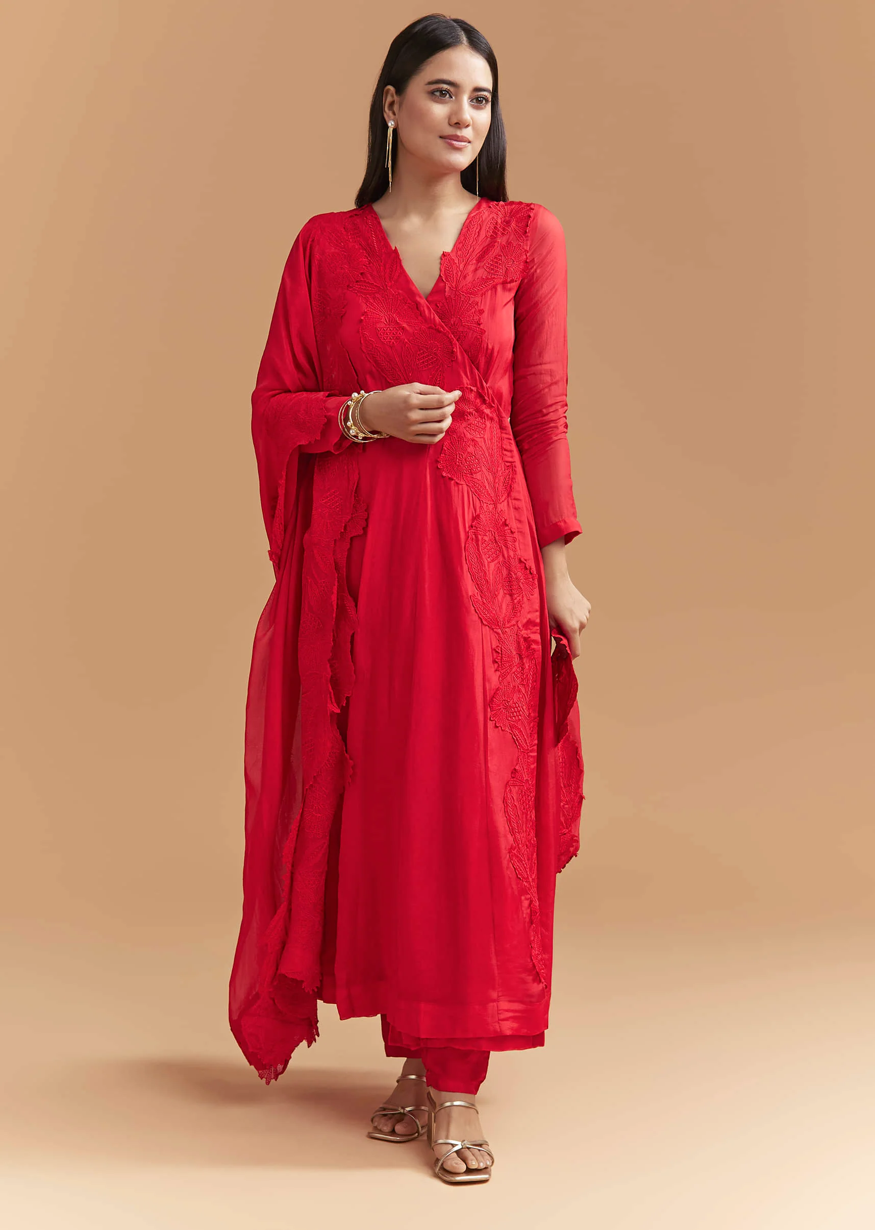19057-red-organza-anarkali-suit-with-intricate-resham-work-1.webp Red Organza Anarkali Suit With Intricate Resham Work