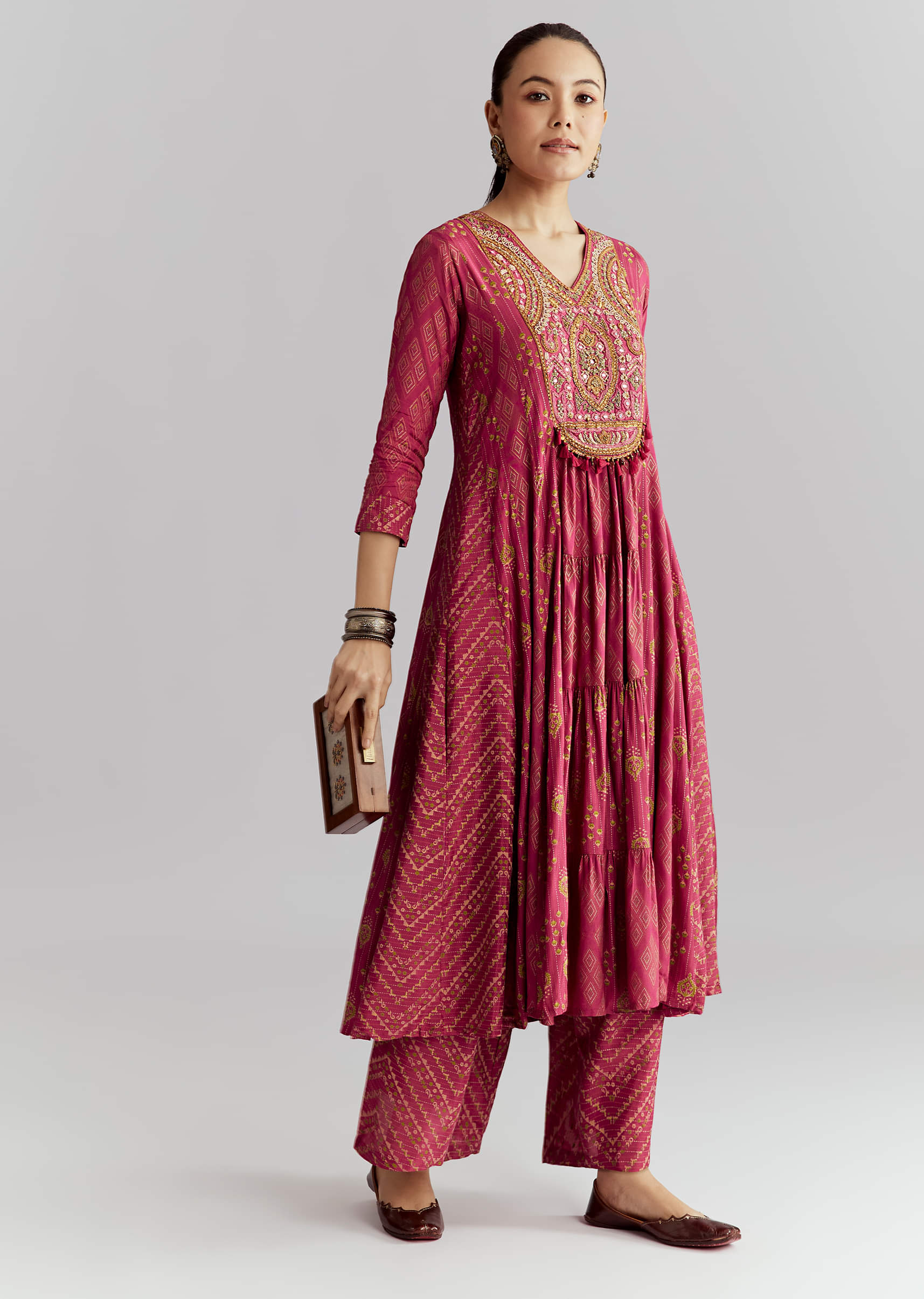 19124-pink-silk-anarkali-suit-with-indie-print-and-intricate-embroidery-1.jpg Pink Silk Anarkali Suit With Indie Print And Intricate Embroidery