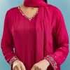Pink Anarkali Set With Zardosi Work