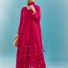 Pink Anarkali Set With Zardosi Work