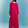 Pink Anarkali Set With Zardosi Work
