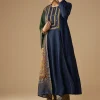 Navy Blue Sequin Work Anarkali Set