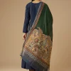 Navy Blue Sequin Work Anarkali Set