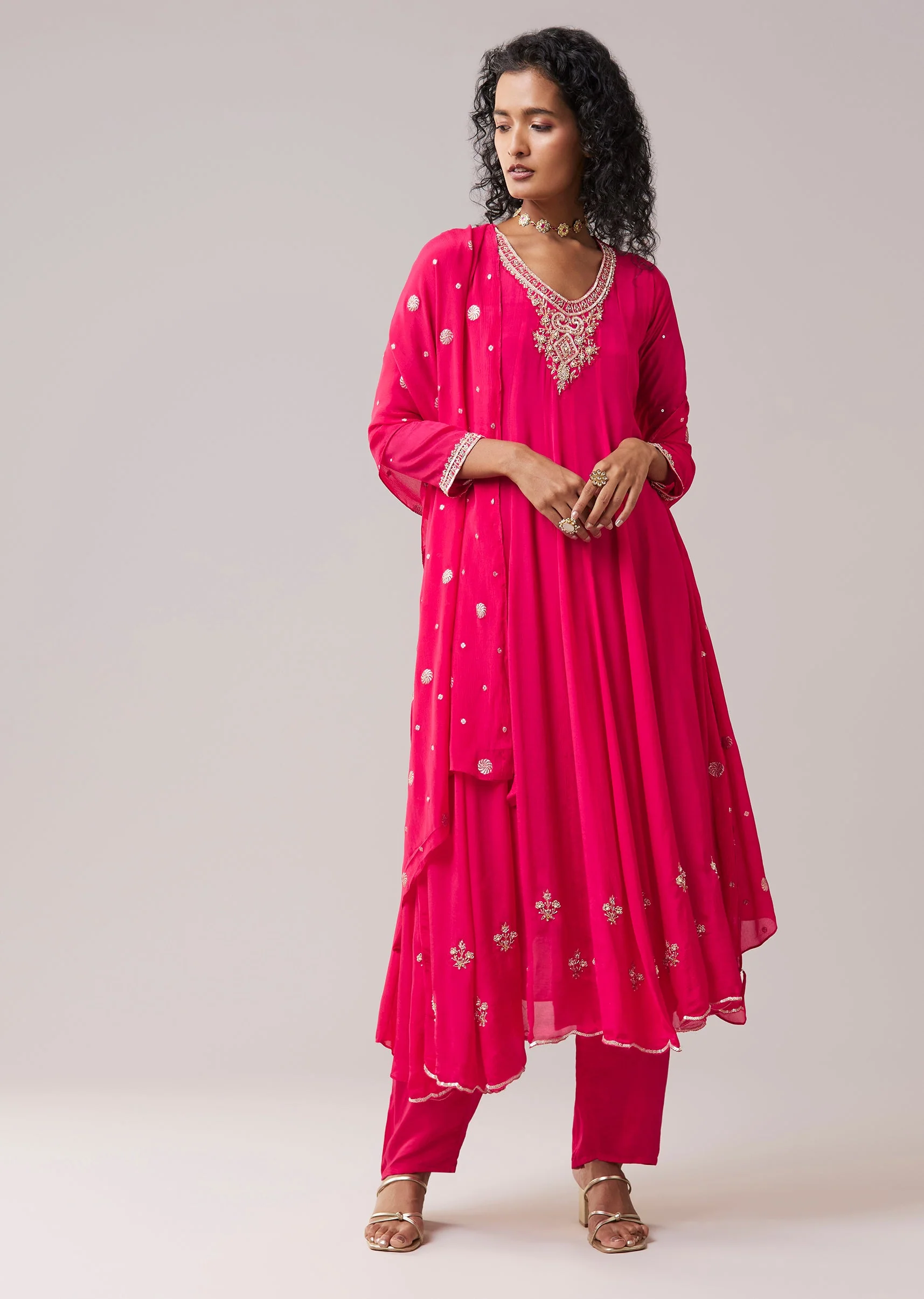 19266-xs-xs-variation-1.webp Pink Chinon Embroidered Anarkali Set