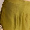 Mehendi Green Jacquard Anarkali Suit With Woven Brocade Dupatta