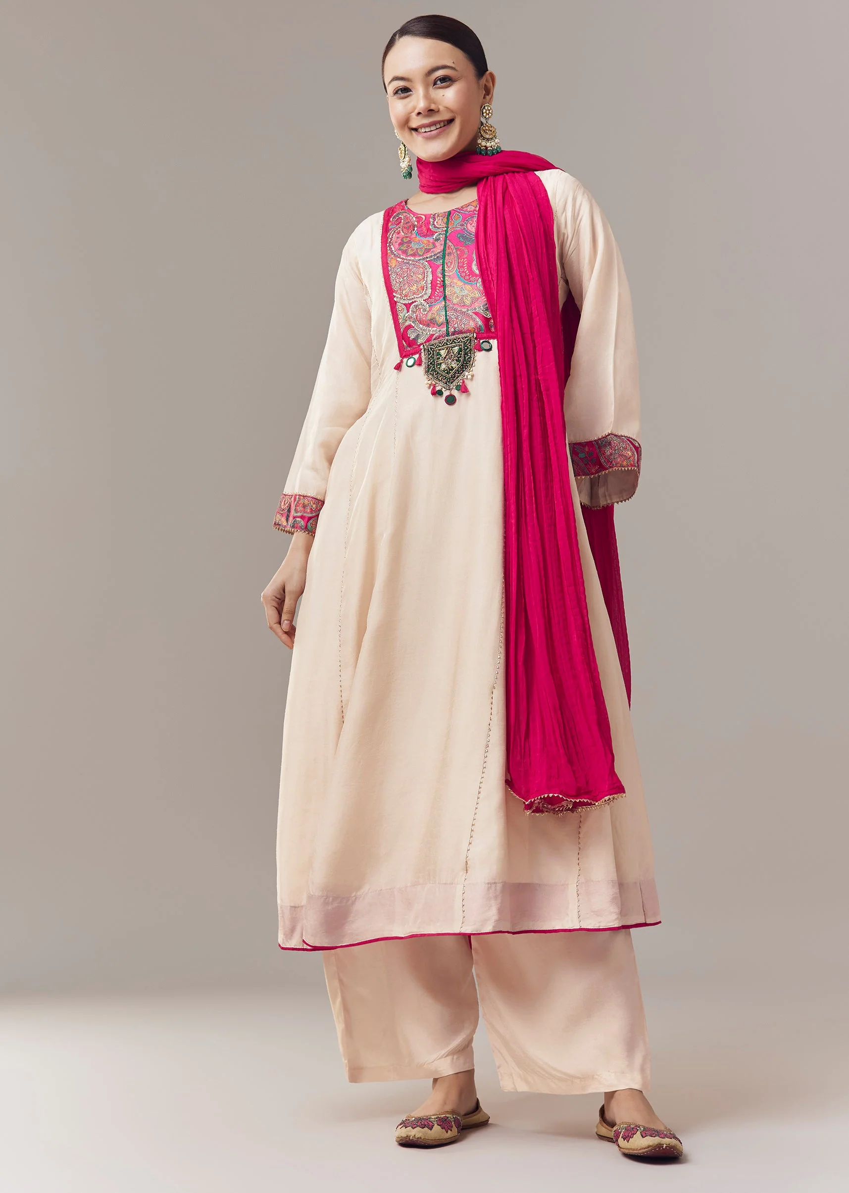 19323-ivory-anarkali-suit-with-gotta-lace-work-and-dupatta-1.webp Ivory Anarkali Suit With Gotta Lace Work And Dupatta