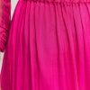 Pink Floral Chiffon Anarkali Kurta Set With Dupatta