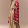 Gold Zardozi Embellished Anarkali with Dupatta