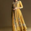 Yellow Palazzo Suit With Resham Kurta Dupatta