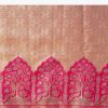 Pastel Pink Embroidered Saree With Unstitched Blouse