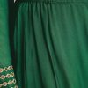 Green Zari Neckline Chinon Anarkali Suit With Dupatta