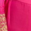 Red Ombre Silk Anarkali Suit With Zari Work