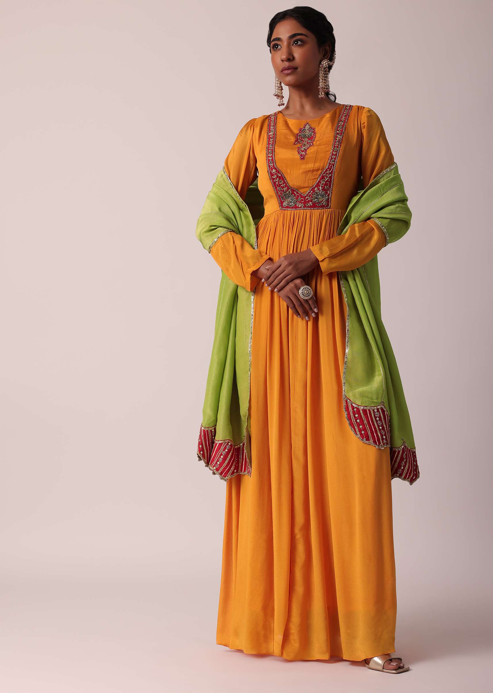 19484-orange-chiffon-anarkali-with-dupatta-1.jpg Orange Chiffon Anarkali With Dupatta