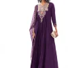Purple Anarkali Suit