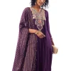 Purple Anarkali Suit