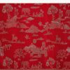 Red Dola Silk Jungla Weave Saree