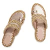 Embellished Off-White Wedges