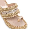 Embellished Off-White Wedges