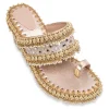 Embellished Off-White Wedges