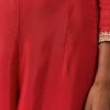 Rust Chinon Zardozi Work Anarkali Set