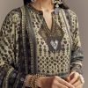 Brown Muslin Printed Anarkali Suit