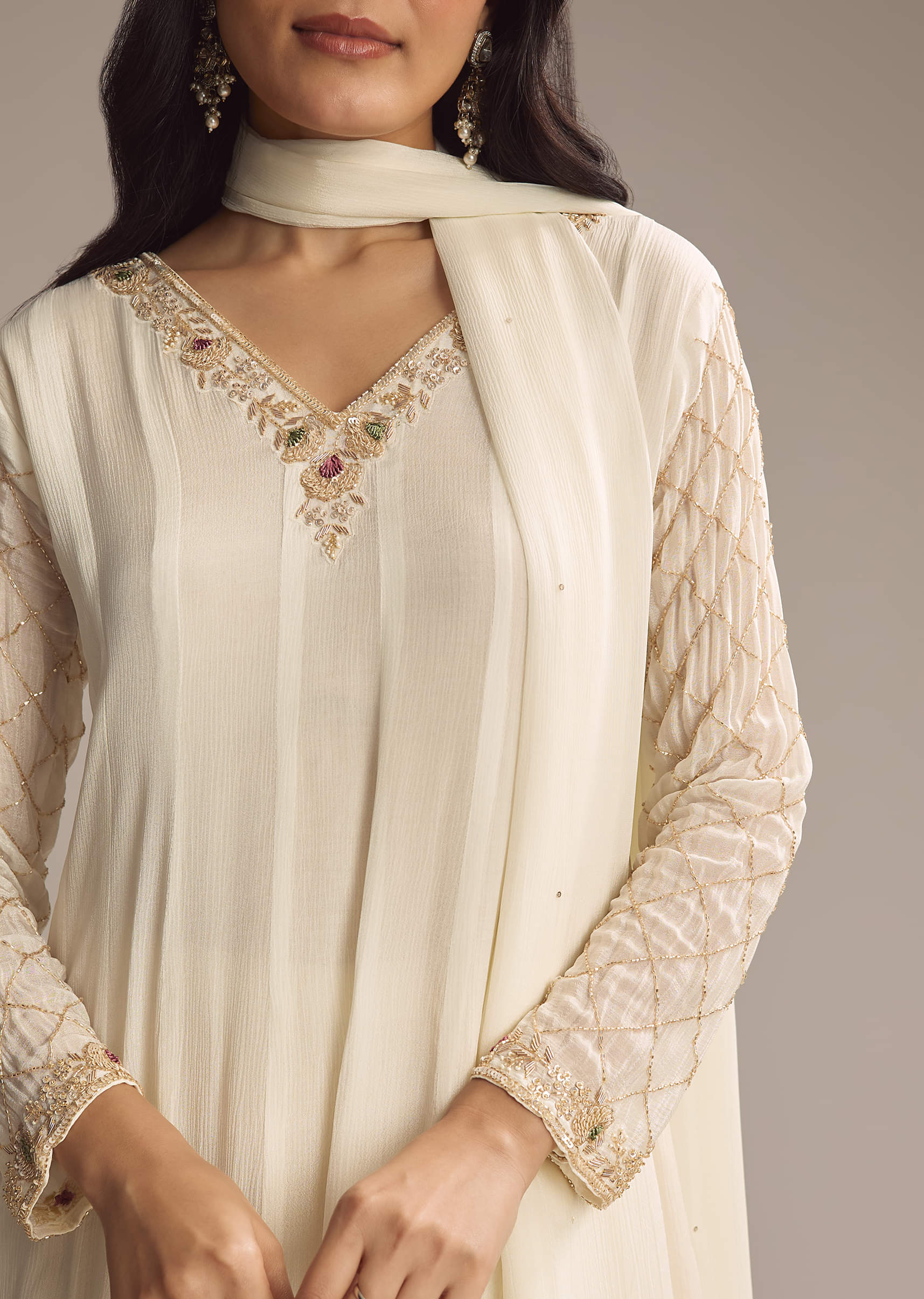 19656-white-chinon-anarkali-suit-with-cutdana-and-sequins-work-1.jpg White Chinon Anarkali Suit With Cutdana And Sequins Work