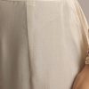 White Chinon Anarkali Suit With Cutdana And Sequins Work