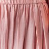 Pink Printed Short Anarkali Pant Set With Dupatta