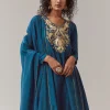 19886-blue-gota-work-silk-anarkali-set-4.webp Blue Gota Work Silk Anarkali Set