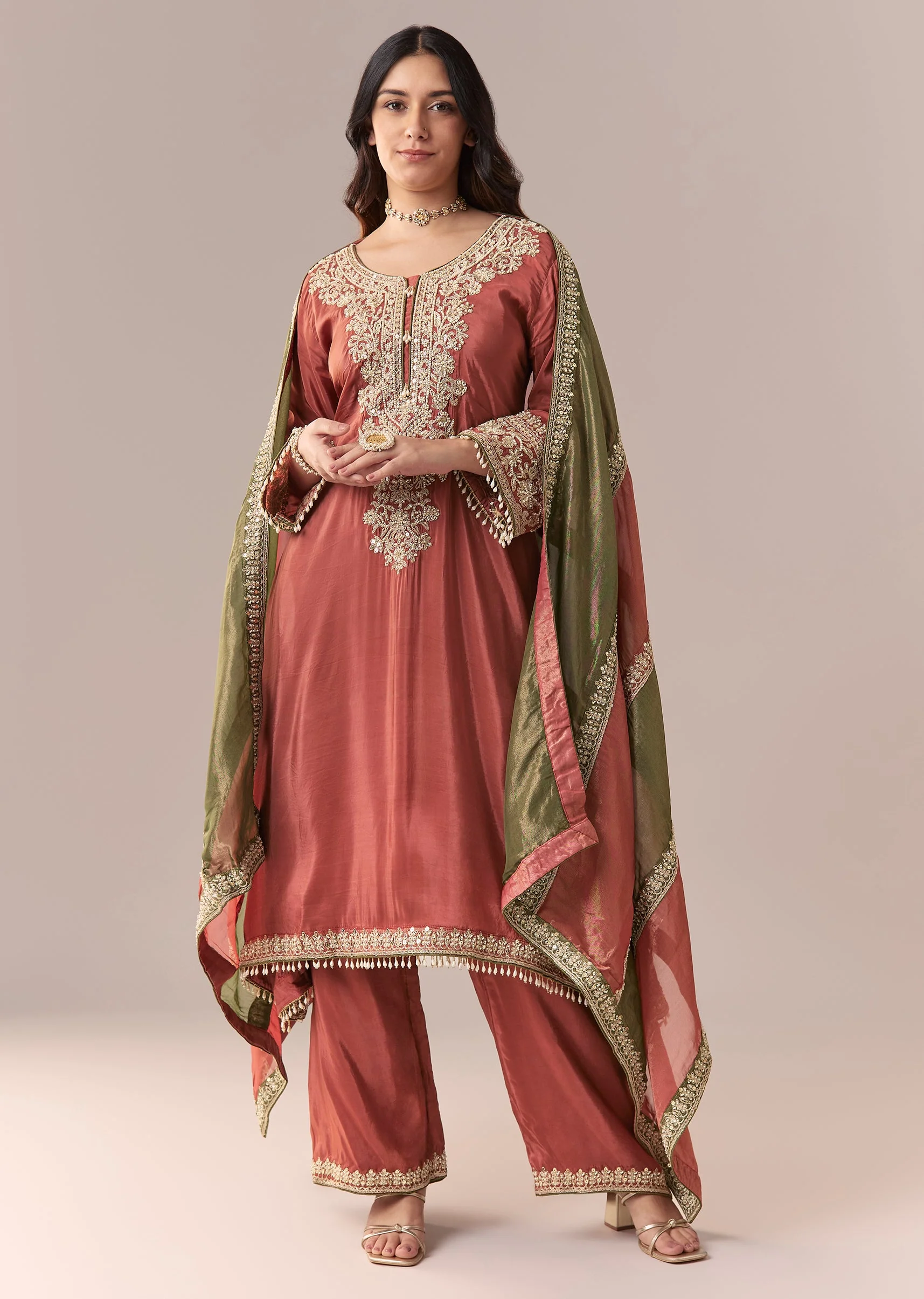 19916-peach-beaded-tissue-anarkali-suit-set-with-pant-and-dupatta-1.webp Peach Beaded Tissue Anarkali Suit Set With Pant And Dupatta