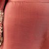 Peach Beaded Tissue Anarkali Suit Set With Pant And Dupatta