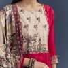 Red Dola Silk Printed Anarkali Suit With Intricate Hand Embroidery