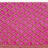 Rani Pink Khadi Georgette Saree With Satin Blouse