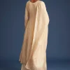 19968-cream-jacquard-kurta-set-with-banarasi-silk-dupatta-5.webp Cream Jacquard Kurta Set With Banarasi Silk Dupatta